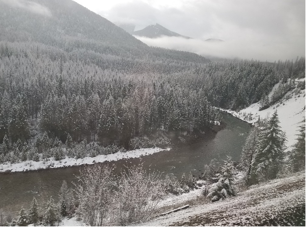 Montana mountain and river